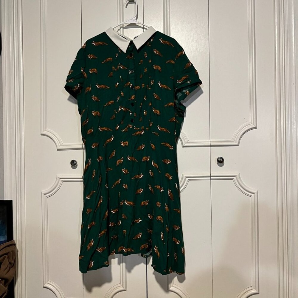 Hell Bunny Emerald Fox Dress